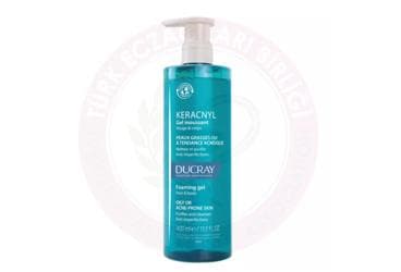 DUCRAY KERACNYL JEL - YAGLI VE AKNEYE EGILIMLI CILTLER ICIN TEMIZLEME JELI 400 ml şişe İlaç Görseli