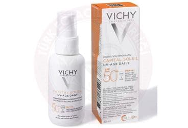 VICHY CAPITAL SOLEIL UV AGE DAILY GUNES KREMI SPF50+ 40 ml şişe İlaç Görseli