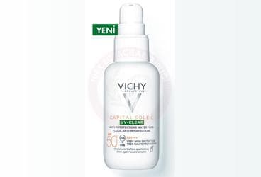 VICHY CAPITAL SOLEIL UV-CLEAR SPF 50 FLUID GUNES KORUYUCU KREM 40 ml şişe İlaç Görseli