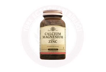 SOLGAR CALCIUM MAGNESIUM PLUS ZINC TABLET 100 tablet İlaç Görseli