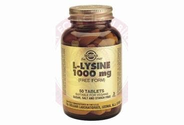 SOLGAR L-LYSINE TABLET 1000 mg 50 tablet İlaç Görseli