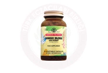 SOLGAR GINKGO BILOBA LEAF EXTRACT KAPSUL 60 kapsül İlaç Görseli