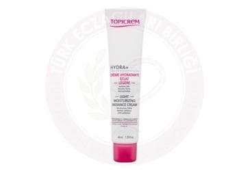 TOPICREM HYDRA+ RADIANCE LIGHT MOISTURIZING CREAM 40 ml tüp İlaç Görseli