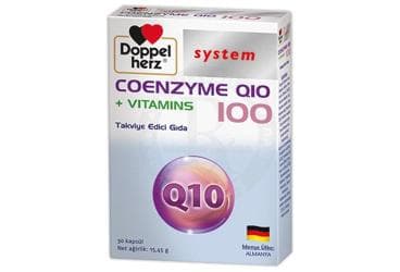 DOPPELHERZ SYSTEM COENZYME Q10 + VITAMINS TAKVIYE EDICI GIDA 30 kapsül İlaç Görseli