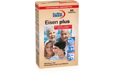 EURHO VITAL EISEN PLUS TABLET 20 mg 60 tablet İlaç Görseli