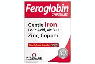 FEROGLOBIN TAKVIYE EDICI GIDA 30 kapsül İlaç Görseli