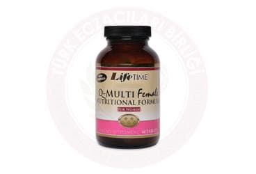 LIFE TIME Q-MULTI FEMALE NUTRITIONAL FORMULA TABLET 60 tablet İlaç Görseli