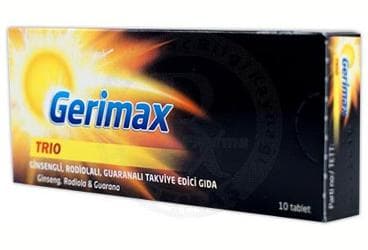 GERIMAX TRIO TABLET 10 tablet İlaç Görseli