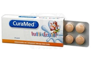 CURAMED TUTTI FRUTTI PASTIL 20 pastil İlaç Görseli