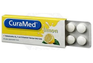 CURAMED LIMON PASTIL 20 pastil İlaç Görseli
