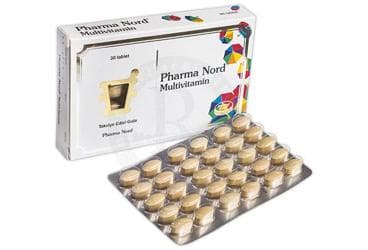 PHARMA NORD MULTIVITAMIN EUROTABS TABLET 30 tablet İlaç Görseli