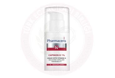 PHARMACERIS N CAPINON K %1 CREAM WITH VITAMIN K REDUCING CAPILLARY PERMEABILITY 30 ml şişe İlaç Görseli