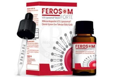 FEROSOM FORTE MIKROENKAPSULE LCE LIPOZOMAL DEMIR ICEREN SIVI TAKVIYE EDICI GIDA 30 ml şişe İlaç Görseli