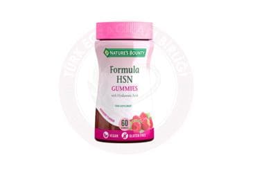 NATURES BOUNTY FORMULA HSN GUMMIES WITH HYALURONIC ACID 60 çiğnenebilir jel form İlaç Görseli