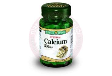 NATURES BOUNTY OYSTERCAL CALCIUM TABLET 500 mg 60 tablet İlaç Görseli