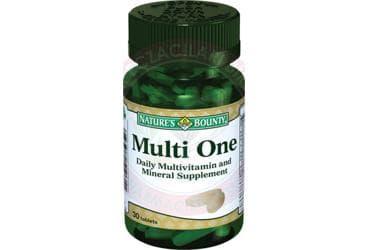 NATURES BOUNTY MULTI ONE DAILY MULTIVITAMIN AND MINERAL SUPPLEMENT TABLET 30 tablet İlaç Görseli