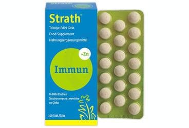 STRATH IMMUN ZN ICEREN TAKVIYE EDICI GIDA 100 tablet İlaç Görseli