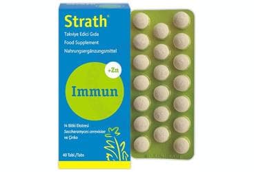 STRATH IMMUN CINKO ICEREN TAKVIYE EDICI GIDA TABLET 40 tablet İlaç Görseli