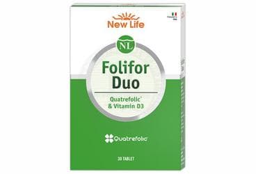 NEW LIFE FOLIFOR DUO QUATREFOLIC & VITAMIN D3 TAKVIYE EDICI GIDA 30 tablet İlaç Görseli