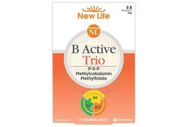 NEW LIFE B ACTIVE TRIO P-5-P (VITAMIN B6), METILKOBALAMIN (VITAMIN B12) VE METILFOLAT ICEREN TAKVIYE EDICI GIDA 30 tablet İlaç Görseli