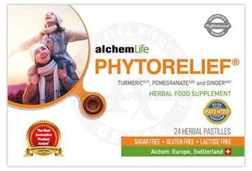 PHYTORELIEF TURMERIC, POMEGRANATE, GINGER TAKVIYE EDICI GIDA 24 pastil İlaç Görseli