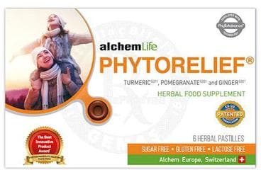 PHYTORELIEF TURMERIC, POMEGRANATE, GINGER TAKVIYE EDICI GIDA 6 pastil İlaç Görseli