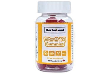 HERBALAND VITAMIN D3 ICEREN TAKVIYE EDICI GIDA GUMMIES 60 çiğnenebilir jel İlaç Görseli