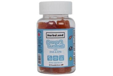 HERBALAND OMEGA3 WITH DHA&EPA GUMMIES CIGNENEBILIR FORM TAKVIYE EDICI GIDA 30 çiğnenebilir jel form İlaç Görseli