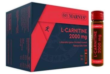 MARNYS L-CARNITINE PORTAKAL AROMALI TAKVIYE EDICI GIDA 2000 mg 20x11 ml flakon İlaç Görseli