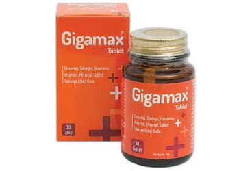 GIGAMAX TABLET 30 tablet İlaç Görseli