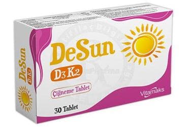 DESUN D3K2 TABLET 30 tablet İlaç Görseli