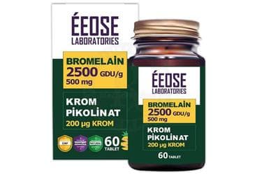 EEOSE LABORATORIES BROMELAIN VE KROM PIKOLINAT ICEREN TABLET TAKVIYE EDICI GIDA 60 tablet İlaç Görseli