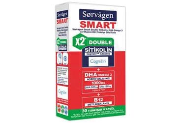 SORVAGEN SMART DOUBLE TAKVIYE EDICI GIDA YUMUSAK KAPSUL 30 kapsül İlaç Görseli