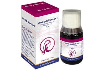 PREVIT POSITIVE-LACT BITKISEL EKSTRELER, MULTIVITAMIN ICEREN TAKVIYE EDICI GIDA 50 ml şişe İlaç Görseli