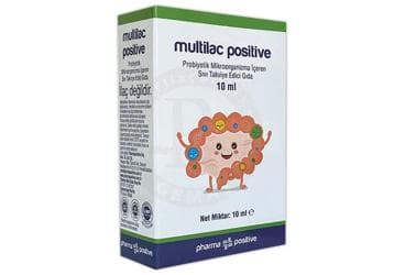 MULTILAC POSITIVE PROBIYOTIK MIKROORGANIZMA ICEREN SIVI TAKVIYE EDICI GIDA 10 ml şişe İlaç Görseli