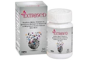 EXTRASED PASSIFLORA, MELISA, VALERIAN VE SERBETCIOTU EKSTRELERI ILE VITAMIN B6 VE MAGNEZYUM ICEREN KAPSUL 30 kapsül İlaç Görseli