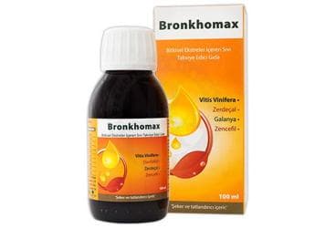 BRONKHOMAX BITKISEL EKSTRELER ICEREN TAKVIYE EDICI GIDA 100 ml şişe İlaç Görseli