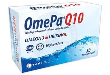 OMEPA-Q10 OMEGA 3 UBIQUINOL KAPSUL 30 kapsül İlaç Görseli