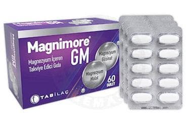 MAGNIMORE GM MAGNEZYUM ICEREN TAKVIYE EDICI GIDA 60 tablet İlaç Görseli