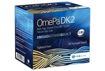 OMEPA DK2 TAKVIYE EDICI GIDA 100 kapsül İlaç Görseli