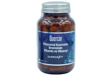 QUERCIN FITOZOMAL KUERSETIN BROMELAIN VITAMIN VE MINERAL ICEREN TAKVIYE EDICI GIDA 60 kapsül İlaç Görseli
