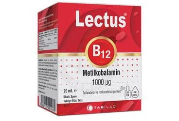 LECTUS B12 METILKOBALAMIN SPREY TAKVIYE EDICI GIDA 20 ml İlaç Görseli