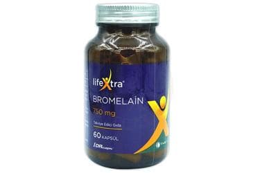 LIFEXTRA BROMELAIN ICEREN TAKVIYE EDICI GIDA 60 kapsül İlaç Görseli