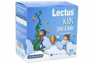 LECTUS KIDS CINKO VE BAKIR ICEREN SASE TAKVIYE EDICI GIDA 60 saşe İlaç Görseli