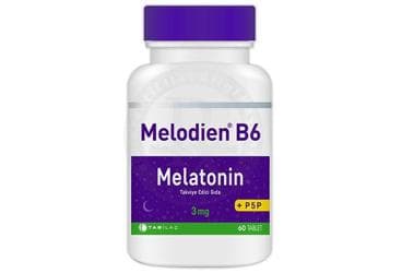 MELODIEN B6 MELATONIN ICEREN TAKVIYE EDICI GIDA 3 mg 60 tablet İlaç Görseli
