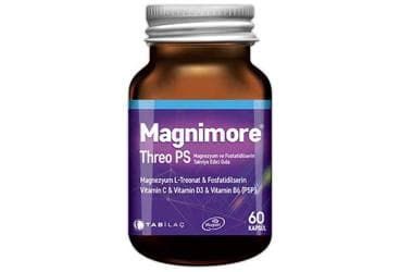 MAGNIMORE THREO PS MAGNEZYUM VE FOSFATIDILSERIN ICEREN TAKVIYE EDICI GIDA 60 kapsül İlaç Görseli