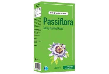 TABVITAMINS PASSIFLORA ICEREN SIVI TAKVIYE EDICI GIDA 600 mg 200 ml şişe İlaç Görseli
