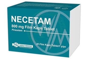 NECETAM 800 MG FILM KAPLI TABLET (30 TABLET) İlaç Görseli