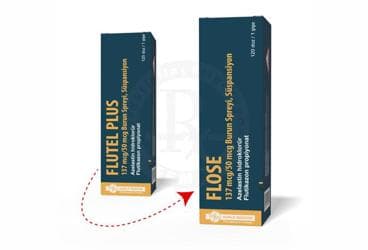 FLUTEL PLUS 137 MCG / 50 MCG BURUN SPREYI, SUSPANSIYON (120 DOZ) İlaç Görseli