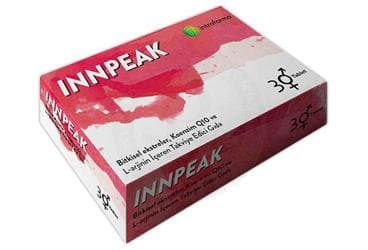 INNPEAK BITKISEL EKTRELER, KOENZIM Q10 VE L-ARJININ ICEREN TAKVIYE EDICI GIDA 30 tablet İlaç Görseli